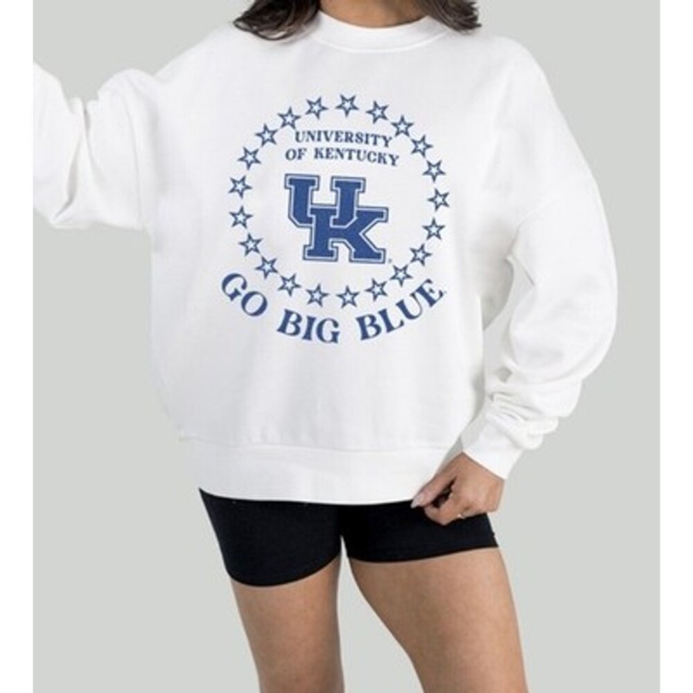 NWT University of Kentucky UK Sweatshirt Women’s M White Long Sleeve